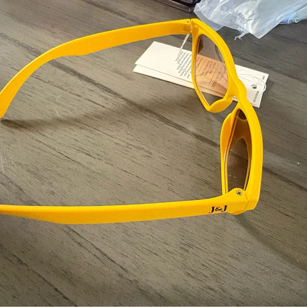 Janie and Jack yellow frame sunglasses new